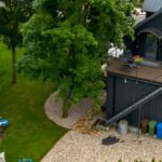 Upper patio from above