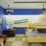 bunk bed and TV