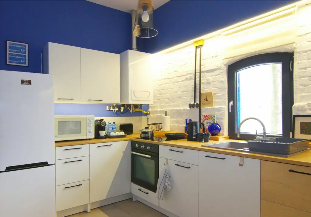 Studio kitchen view