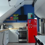 Loft red fridge